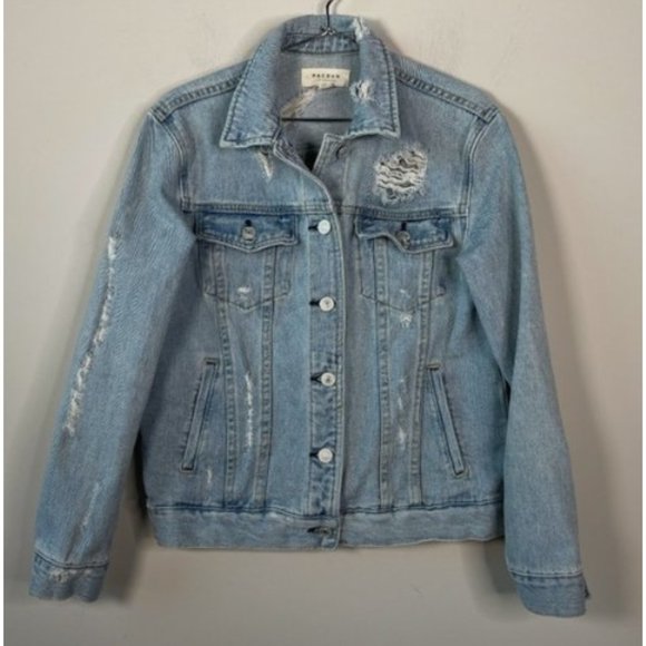 PacSun Jackets & Blazers - PACSUN Women’s XS Distressed Trucker Button Up Destroyed Denim Jacket